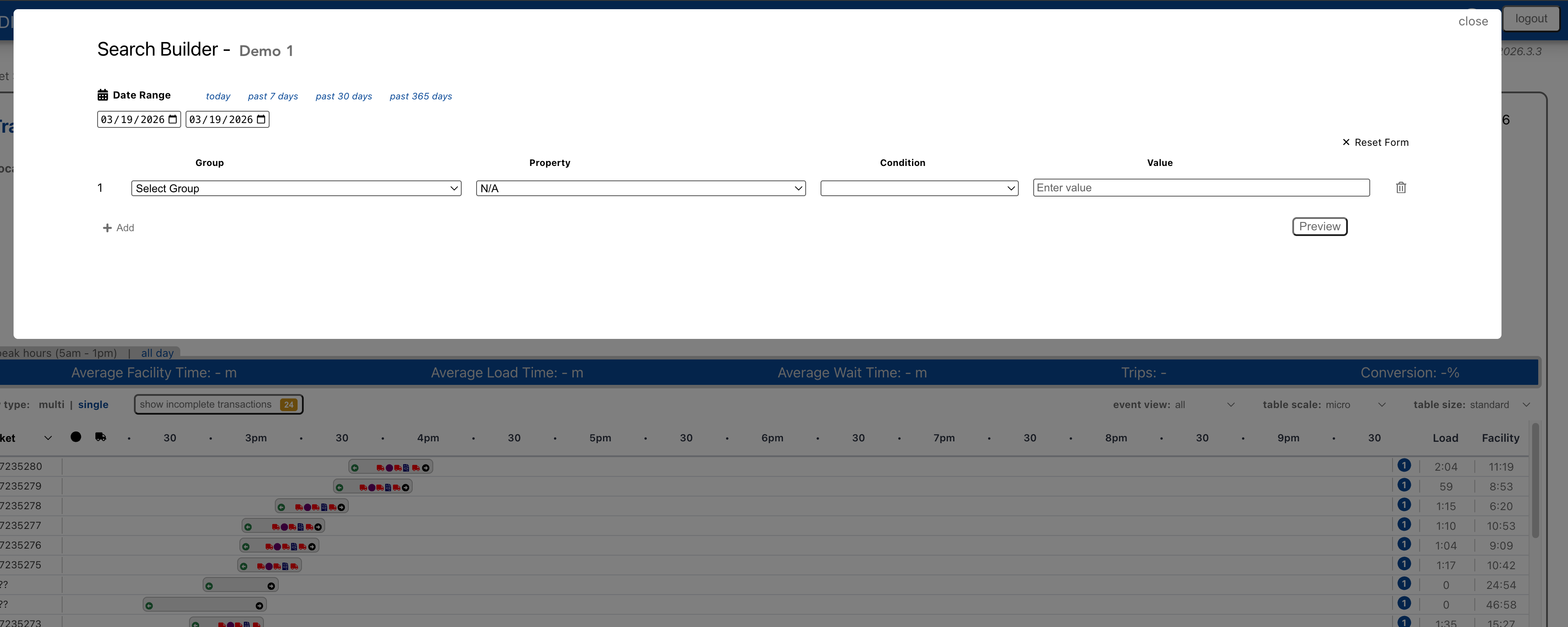 Advanced Search Builder